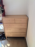 源氏木語(yǔ)全實(shí)木斗柜簡(jiǎn)約現代橡木家具多功能五斗櫥北歐臥室儲物柜 (原木色)0.78m五斗柜(木滑軌) 曬單實(shí)拍圖