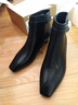 FED小方頭時(shí)裝靴冬季新款女靴簡(jiǎn)約真皮靴黑色短靴女款S1009-CA016 曬單實(shí)拍圖