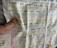 雅贊（YAZAN）純棉紗布軟席床單母嬰A類(lèi)嬰兒床午睡親子四季 經(jīng)典跑兔 90*70CM 曬單實(shí)拍圖