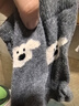 貓人女士襪子女秋冬【保暖羊毛襪】小狗中筒襪抑菌防臭4雙25年新品 曬單實(shí)拍圖