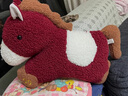 紅豆家紡馬年羊羔絨抱枕臥室家用毛絨沙發(fā)靠枕新年吉祥物玩偶擺件車(chē)載用品 國風(fēng)元寶小馬【55x40cm±3cm】 含枕芯 【單個(gè)裝】 曬單實(shí)拍圖