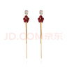 Qlady紅色流蘇耳環(huán)女長(cháng)款2025新款耳飾氣質(zhì)高級感輕奢銀針新年耳釘耳線(xiàn) 曬單實(shí)拍圖
