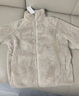 優(yōu)衣庫女裝男裝長(cháng)絨搖粒絨拉鏈茄克/長(cháng)袖外套夾克冬新款479611 01 乳白色 XL 曬單實(shí)拍圖
