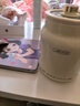 JIEXG養生壺 熱牛奶杯 養生杯 煮茶花茶銀耳靜音 熱牛奶神器燒水壺辦公室燒水杯 熱奶杯 0.8L 【帶濾網(wǎng)】多功能燉煮 曬單實(shí)拍圖