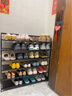 小匠材簡(jiǎn)易鞋架免安裝楠竹家用門(mén)口宿舍多層折疊收納置物架子黑色6層90 曬單實(shí)拍圖