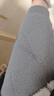 棉奇熊兒童棉服秋冬季女童校服神器棉衣內膽加厚保暖套裝內穿男棉襖上衣 X009灰色-褲子【羊毛蠶絲保暖】 130 【建議身高120-130CM】 曬單實(shí)拍圖