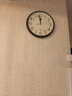 精工新品日本精工11英寸掃秒簡(jiǎn)約掛鐘家用免打孔臥室靜音鐘表直徑28cm 曬單實(shí)拍圖