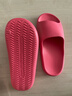 樸西拖鞋女士夏季室內家居防滑防臭eva軟底洗澡涼拖鞋男 玫紅色 38-39 曬單實(shí)拍圖
