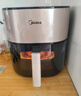 美的（Midea）空氣炸鍋免翻面雙旋鈕家用大容量5.3L多功能空氣炸鍋蒸烤一體熱風(fēng)循環(huán)金屬內腔 MF-KZE535J5 曬單實(shí)拍圖