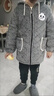 歡帥新款兒童省服秋冬拉鏈 加絨加厚罩衫男女童反穿衣兒童耐臟吃飯護 【款-灰色高品質(zhì)特惠】 110 (建議80-105cm) 曬單實(shí)拍圖