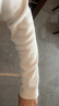 優(yōu)衣庫女裝HEATTECH彈力搖粒絨半拉鏈套頭衫/打底衫479693 01 乳白色 L /160/88A 曬單實(shí)拍圖