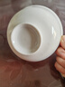 浩雅釉下彩陶瓷餐具簡(jiǎn)約風(fēng)飯碗湯碗家用純白5英寸高腳碗8個(gè)裝 曬單實(shí)拍圖