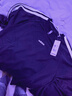 阿迪達斯（adidas）衛衣黑色運動(dòng)三條紋男女同款圓領(lǐng)套頭上衣KA2562 黑色 M 曬單實(shí)拍圖