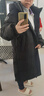 鴨鴨（YAYA）孫穎莎同款羽絨服男女2025冬季新款中長(cháng)款泡芙防寒加厚保暖外套HY 星空黑色-YE5B000706A XL /180 曬單實(shí)拍圖