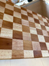 棋盤(pán)格實(shí)木菜板家用橡膠木烏檀木粘板案板面板抗菌防霉 40cm*28cm*3cm(5145) 長(cháng)方形 曬單實(shí)拍圖