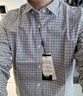 杉杉（FIRS）【雙面磨毛】純棉襯衫男長(cháng)袖新款休閑商務(wù)易打理襯衣 棕色格紋 40 曬單實(shí)拍圖