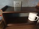 非嘆黑胡桃實(shí)木桌面置物架咖啡餐桌收納茶杯子架辦公室家用多層儲物架 【流云】南美胡桃木-整裝發(fā)出 曬單實(shí)拍圖