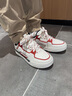 安踏驁杰丨好事發(fā)生新年配色板鞋男厚底增高本命年馬年紅色運動(dòng)休閑鞋 曬單實(shí)拍圖