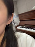 戚小米s999純銀耳環(huán)女耳圈耳骨釘養耳洞耳骨環(huán)高級感素圈耳扣耳釘耳飾男 999足銀8mm耳環(huán)一對 【適合耳骨佩戴】 曬單實(shí)拍圖