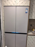 美的（Midea）427升餐邊柜45cm超薄零嵌入十字四開(kāi)門(mén)PST+凈味除菌三循環(huán)一級雙變頻風(fēng)冷無(wú)霜玻璃面板家用電冰箱 BCD-427WUSGPZM-月光米 曬單實(shí)拍圖