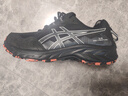 亞瑟士跑步鞋男秋季寬楦越野專(zhuān)業(yè)運動(dòng)鞋GEL-VENTURE10 黑色/橙色 42 曬單實(shí)拍圖