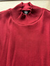優(yōu)衣庫女裝羅紋高領(lǐng)T恤/長(cháng)袖小高領(lǐng)內搭479588 17 棗紅色 XL /165/92A 曬單實(shí)拍圖