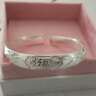 唯一（Winy）手鐲純足銀9999媽媽款心經(jīng)實(shí)心開(kāi)口銀鐲子生日禮物送媽媽長(cháng)輩首飾 【約40克】龍鳳送福+配證書(shū) 曬單實(shí)拍圖