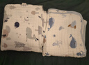 十月結晶嬰兒浴巾純棉紗布浴巾柔軟吸水披風(fēng)寶寶大毛巾 尋夢(mèng)樂(lè )園110*110 曬單實(shí)拍圖