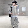 男童套裝秋季酷帥2025新款兒童秋裝衛衣運動(dòng)服大童春秋款韓系衣服 NN-1138【灰色套裝】 160 曬單實(shí)拍圖