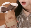 UGG秋季女士舒適時(shí)尚純色平底經(jīng)典休閑蝴蝶結短靴雪地靴 1016501 CHE | 栗色 37 曬單實(shí)拍圖
