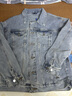 真維斯（Jeanswest）春秋牛仔外套男2026新款潮牌日系復古純色夾克寬松大碼長(cháng)袖上衣男 DLL-1128淺藍 L 碼 曬單實(shí)拍圖