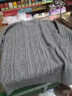 皮爾卡丹（pierre cardin）高端品牌男士100%特級純羊絨衫冬季加厚保暖商務(wù)高領(lǐng)套頭毛衣 灰色半高領(lǐng) 660克加厚 高檔禮盒裝 L 170 建議125-140斤 曬單實(shí)拍圖