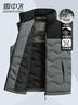 雪中飛秋冬休閑簡(jiǎn)約立領(lǐng)撞色情侶羽絨馬甲男女同款 灰色 185/XXL  曬單實(shí)拍圖