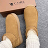 駱駝（CAMEL）經(jīng)典時(shí)尚雪地靴冬季簡(jiǎn)約時(shí)尚加絨保暖百搭女靴 L25W275051 駝色 37 曬單實(shí)拍圖