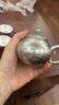 茂林銀樓銀壺泡茶壺足銀999燒水壺茶道家用客廳銀茶具套裝送禮 五福臨門(mén)銀茶具套裝260g 曬單實(shí)拍圖