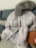 雪中飛服飾五折2025秋新款女士加厚長(cháng)款羽絨服休閑韓版狐貍大毛領(lǐng)淑女 得憶灰|8264 L /170/92A 曬單實(shí)拍圖