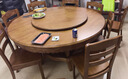 歆菲逸 實(shí)木餐桌家用圓形轉盤(pán)餐桌椅組合吃飯桌中式圓桌餐廳家具桌子 1.5米餐桌+10椅帶轉盤(pán) 曬單實(shí)拍圖