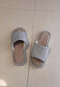 果洛菲亞麻拖鞋男春秋室內家居家用地板情侶麻布拖鞋淺灰色2021 44-45 曬單實(shí)拍圖