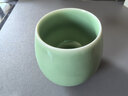 龍泉青瓷功夫茶具陶瓷茶杯家用泡茶杯辦公室主人杯單杯無(wú)柄杯中式冰裂水杯 弟窯梅子青 曬單實(shí)拍圖