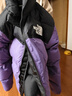 北面兒童羽絨服ICON兒童96 Nuptse防潑水鵝絨羽絨服保暖紫色|8A4C 6KO/極巔紫 160 XL（160/76）充絨量約212g 曬單實(shí)拍圖