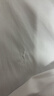 才子（TRIES）商務(wù)休閑純色長(cháng)袖襯衫長(cháng)絨棉親膚柔滑白襯衣刺繡LOGO職場(chǎng)上衣正裝 白色 XL 40(175/92A) 曬單實(shí)拍圖
