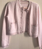 太平鳥(niǎo)女裝針織衫小香風(fēng)開(kāi)衫女背心套裝秋裝氣質(zhì)外套 粉色開(kāi)衫 M 曬單實(shí)拍圖