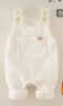 G.duck外穿嬰兒馬甲春季連體衣純棉外出服寶寶衣服春秋燈芯絨無(wú)袖背帶褲 米色 80cm 曬單實(shí)拍圖