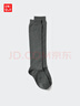 優(yōu)衣庫女裝HEATTECH高筒襪/襪子480731 08 深灰色 M /L/24～26 cm 曬單實(shí)拍圖