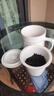 簡(jiǎn)風(fēng)范茶杯茶水分離陶瓷泡茶杯帶蓋辦公室內置過(guò)濾網(wǎng)男士家用大容量杯子 金邊茶漏杯 500ml 曬單實(shí)拍圖