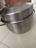 愛(ài)仕達（ASD）304不銹鋼蒸鍋燃氣灶電磁爐通用蒸饅頭包子家用蒸魚(yú)鍋 加厚鍋具大 加高雙層蒸鍋 32cm 曬單實(shí)拍圖