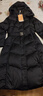 艾萊依氣質(zhì)收腰羽絨服女長(cháng)款可脫卸連帽時(shí)尚加厚保暖大衣 炭黑L 曬單實(shí)拍圖