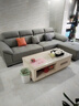 香格世家真皮沙發(fā)客廳小戶(hù)型簡(jiǎn)約現代極簡(jiǎn)直排貓抓皮沙發(fā)復古風(fēng)皮藝沙發(fā) 奈迪芬真皮【淺灰色】 四人位 280cm +腳踏【乳膠版】 曬單實(shí)拍圖