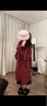 GARNUO紅色雙面羊毛大衣女中長(cháng)款2026秋冬新款韓系小個(gè)子高級感毛呢外套 紅色 S 【85-110斤】 曬單實(shí)拍圖