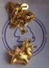 周大生【38婦女節禮物】黃金獨角獸吊墜足金硬金生肖馬掛墜配項鏈 1g 曬單實(shí)拍圖